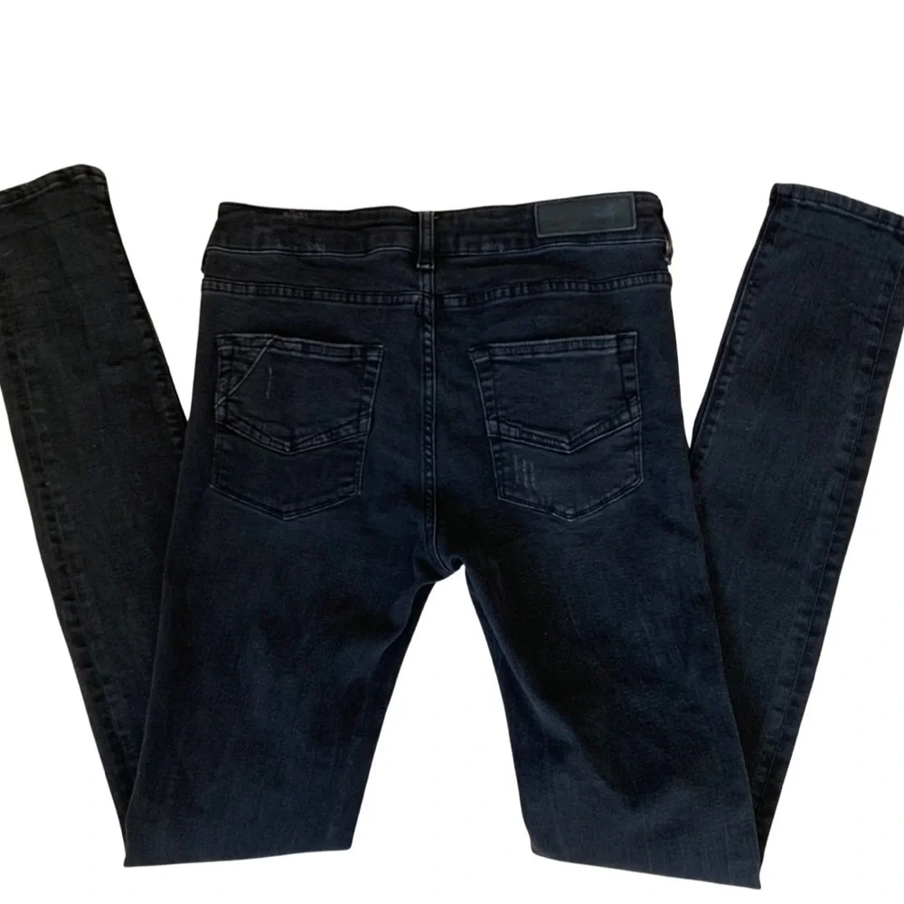 ZADIG & VOLTAIRE Eva Gris Destroy Deluxe Black Skinny Jeans Size 26 - Picture 15 of 16